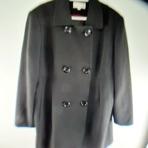 🌹Elegant Classic Black Double-Breasted Trench Coat